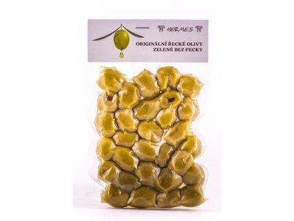 Zelené vypeckované olivy 140g