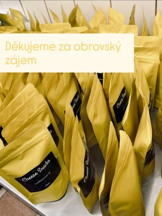❤️ Děkujeme za váš úžasný zájem! Naše Cheese Snacks jsou do konce roku vyprodané❗️ Na e-shopu visí už jen poslední kousky,...