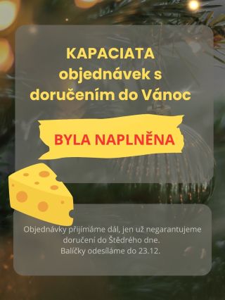 Děkujeme🙏, za neskutečný zájem o naše sýrové balíčky🎄🎄🎄