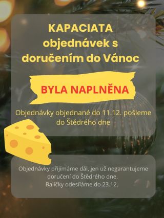 Moc děkujeme za enormní zájem o naše balíčky! 🧀❤️ Opravdu nás těší, kolik z vás si chtělo udělat (nebo někomu udělat)...